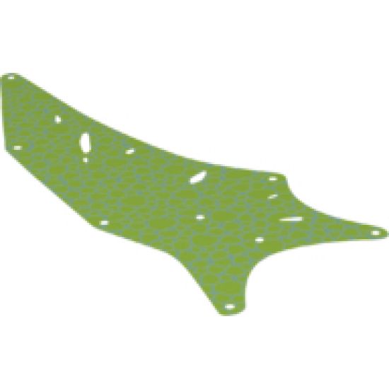 Cloth Wing Triangle 11 x 27.5 Right with Gold Scales Pattern