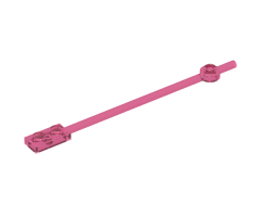 Bar 12L with 1 x 2 Plate End Solid Studs and 1 x 1 Round Plate End