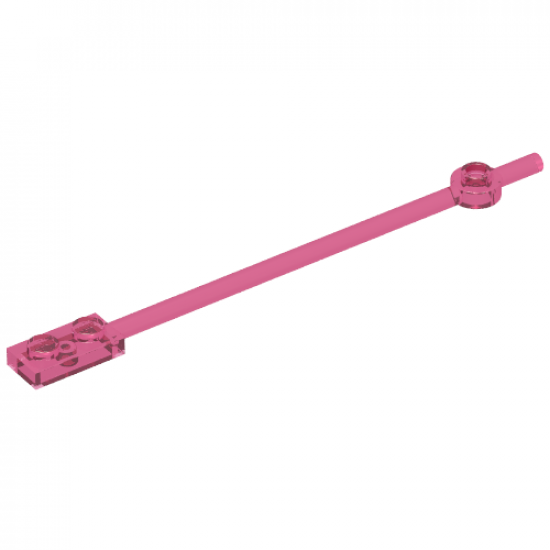 Bar 12L with 1 x 2 Plate End Solid Studs and 1 x 1 Round Plate End