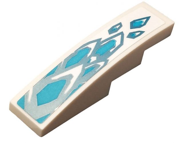 Slope, Curved 4 x 1 with Ice Pattern (Sticker) - Set 70667