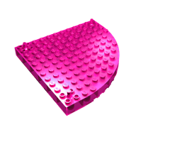 Brick, Round Corner 12 x 12 with 3 Support Pegs