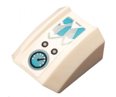 Slope, Curved 2 x 2 Lip with Ice, Buttons and Gauge Pattern (Sticker) - Set 70667