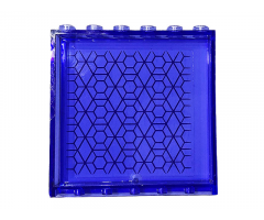 Panel 1 x 6 x 5 with Hexagons and Diamonds Pattern (Sticker) - Set 76103