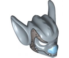 Minifigure, Headgear Mask Bat with Fangs and Silver Scaled Armor Pattern