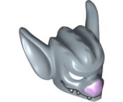 Minifigure, Headgear Mask Bat with Lavender Nose and White Fangs Pattern