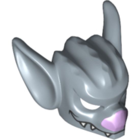 Minifigure, Headgear Mask Bat with Lavender Nose and White Fangs Pattern