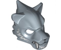 Minifigure, Headgear Mask Tiger with White Fangs and Fur Pattern