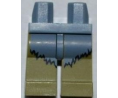 Hips and Olive Green Legs with Sand Blue Fur Pattern