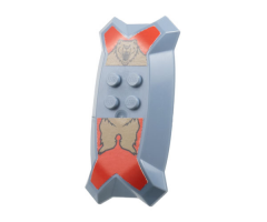 Large Figure Part Nestle Promo Figure Santis Shield with Bear Pattern (Stickers) - Set 4945