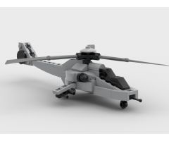 Futuristic attack helicopter