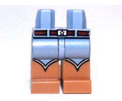 Hips and Medium Nougat Legs with Belt with Buckle and Cowboy Boots Pattern