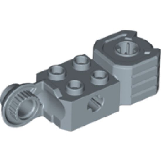 Technic, Brick Modified 2 x 2 with Axle Hole, Rotation Joint Ball Half (Vertical Side), Vertical Axle Hole End (Fist)