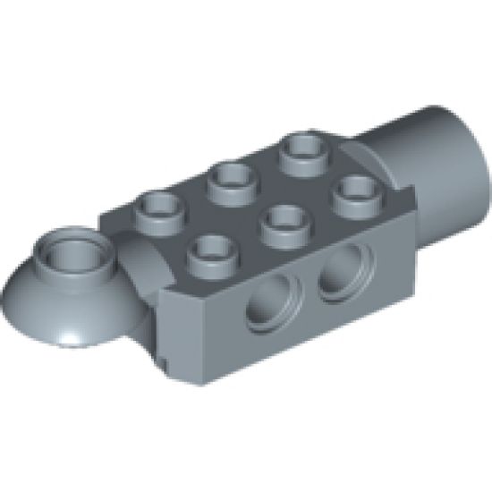 Technic, Brick Modified 2 x 3 with Pin Holes, Rotation Joint Ball Half (Horizontal Top), Rotation Joint Socket