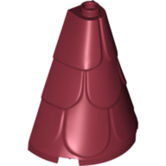Roof Tower 2 x 4 x 4 Half Cone Shaped with Roof Tiles