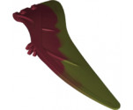 Animal, Body Part Dinosaur Wing Pteranodon - Left with Marbled Dark Olive Green Pattern