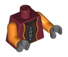 Torso SW Neimoidian Viceroy Pattern / Orange Arms / Dark Bluish Gray Hands