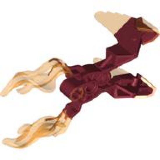 Bionicle Weapon Fire Claw with Marbled Trans-Orange Pattern
