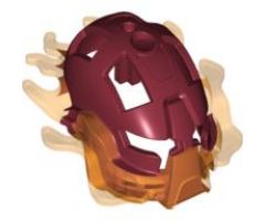 Bionicle, Kanohi Mask Raanu with Marbled Trans-Orange Pattern