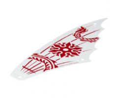 Cloth Sail 25 x 8 with Red Ninjago Dragon Pattern