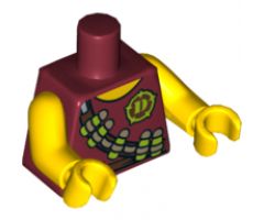 Torso Dino Tranquilizer Bandolier, Belt and 'D' Pattern / Yellow Arms / Yellow Hands