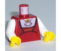 Torso Studios Female Gathered Top with White Blouse Pattern (Lady) / White Arms / Yellow Hands