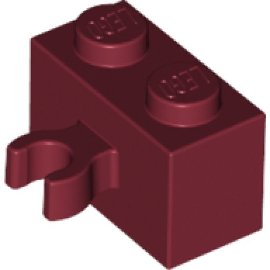 Brick, Modified 1 x 2 with Open O Clip Thick (Vertical Grip)