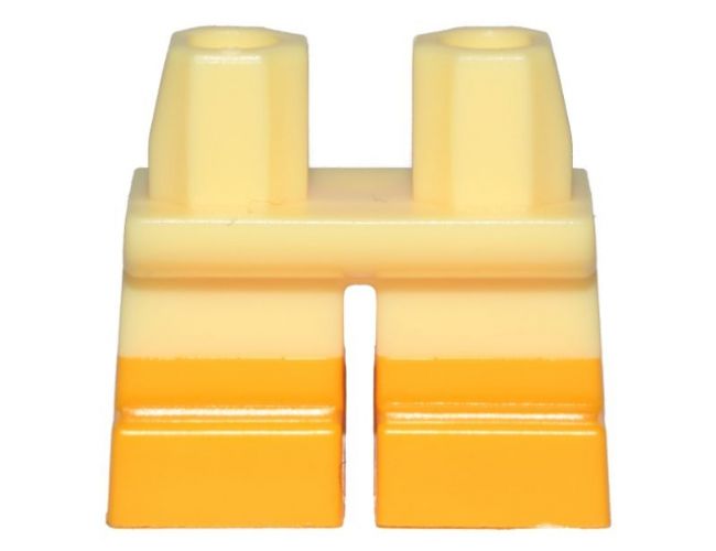 Legs Short with Bright Light Orange Feet and Half Leg Pattern