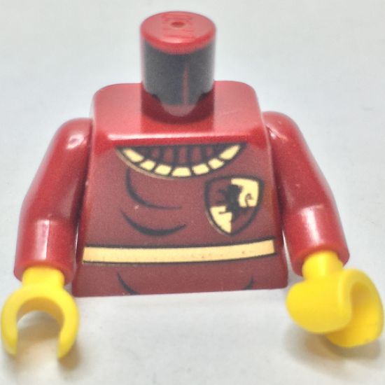 Torso Harry Potter Quidditch Gryffindor Pattern / Dark Red Arms / Yellow Hands