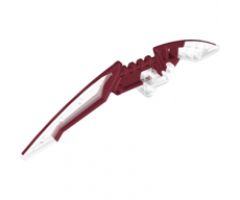 Bionicle Weapon Staff of Light Blade, Marbled Dark Red Pattern