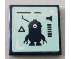 Tile 2 x 2 with Minion Stuart and Volume Meter Pattern (Sticker) - Set 75551