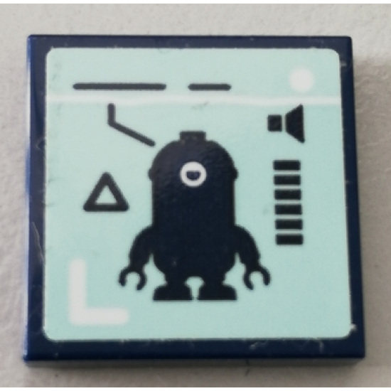 Tile 2 x 2 with Minion Stuart and Volume Meter Pattern (Sticker) - Set 75551