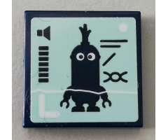 Tile 2 x 2 with Minion Kevin and Volume Meter Pattern (Sticker) - Set 75551