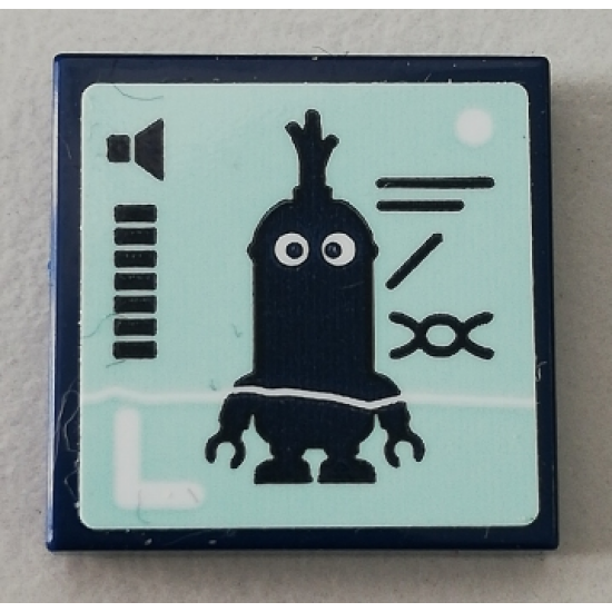 Tile 2 x 2 with Minion Kevin and Volume Meter Pattern (Sticker) - Set 75551