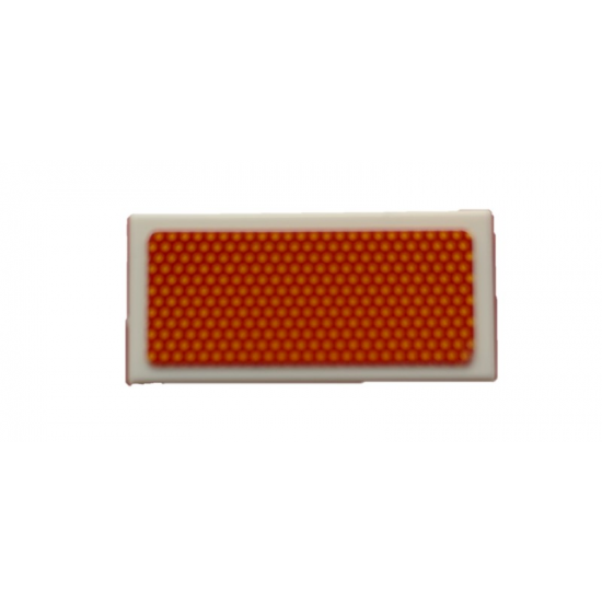 Tile 1 x 2 with Rear Red Reflector Pattern (Sticker) - Set 42078