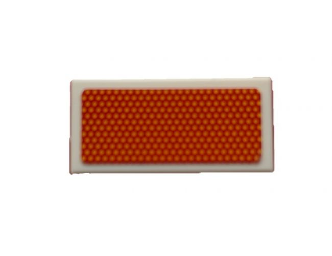 Tile 1 x 2 with Rear Red Reflector Pattern (Sticker) - Set 42078