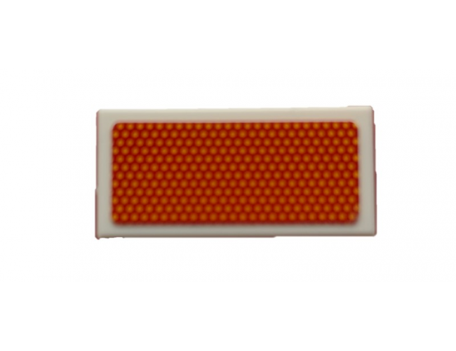 Tile 1 x 2 with Rear Red Reflector Pattern (Sticker) - Set 42078