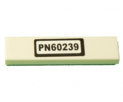 Tile 1 x 4 with 'PN60239' License Plate Pattern (Sticker) - Set 60239