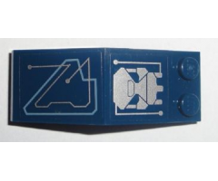 Windscreen 5 x 2 x 1 2/3 with Computer Pattern Model Right Side (Sticker) - Set 7703