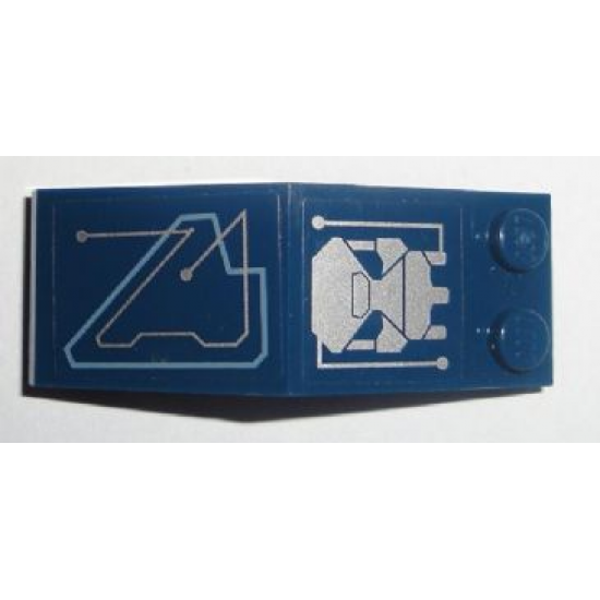 Windscreen 5 x 2 x 1 2/3 with Computer Pattern Model Right Side (Sticker) - Set 7703