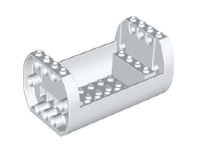 Cylinder 6 x 10 x 4 1/3 with Open Sides and Pin Holes