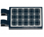 Tile, Modified 2 x 3 with 2 Clips with Solar Panels Pattern (Sticker)