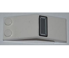 Windscreen 5 x 2 x 1 2/3 with Grille Pattern (Sticker) - Set 7726