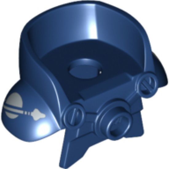Minifigure, Body Wear Armor Space with Shoulder Protection with Silver Classic Space Logo Pattern