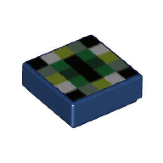 Tile 1 x 1 with Pixelated Pattern (Minecraft Eye of Ender)