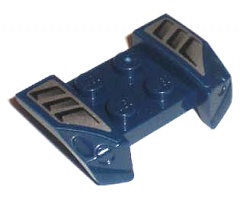 Vehicle, Mudguard 2 x 4 with Headlights Overhang with Scoops Pattern on Both Sides (Stickers) - Set 8194
