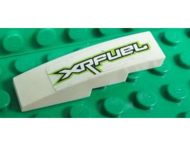 Slope, Curved 4 x 1 with 'XRFUEL' Pattern Model Right Side (Sticker) - Set 8492