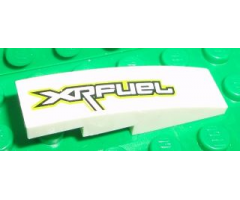Slope, Curved 4 x 1 with 'XRFUEL' Pattern Model Left Side (Sticker) - Set 8492