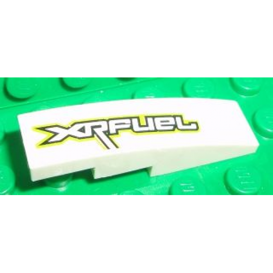 Slope, Curved 4 x 1 with 'XRFUEL' Pattern Model Left Side (Sticker) - Set 8492
