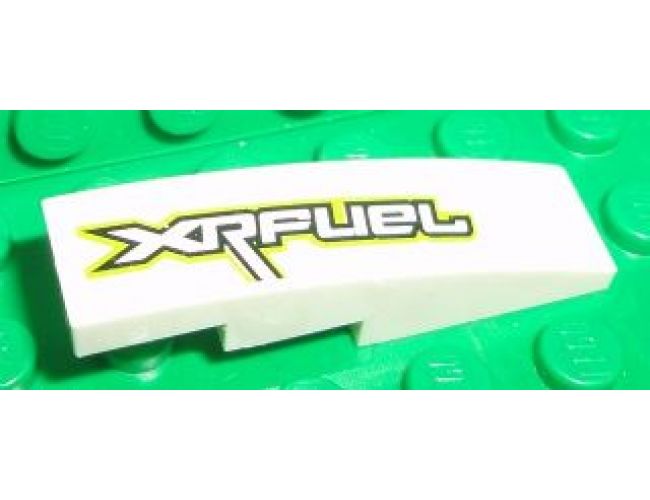 Slope, Curved 4 x 1 with 'XRFUEL' Pattern Model Left Side (Sticker) - Set 8492