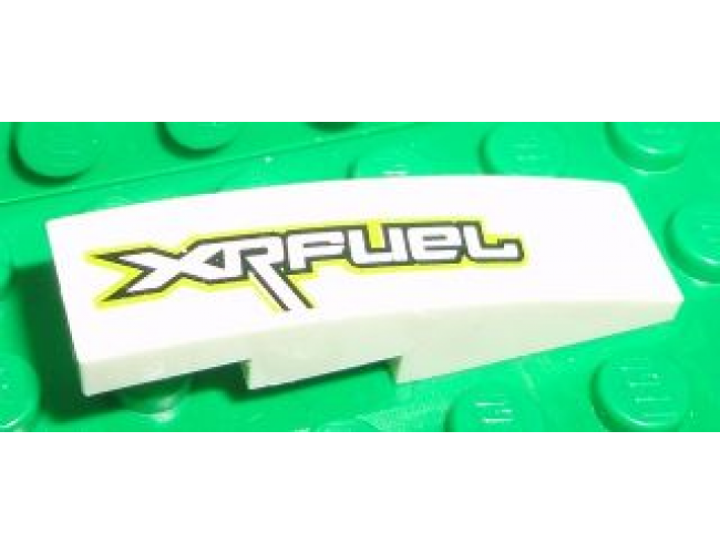 Slope, Curved 4 x 1 with 'XRFUEL' Pattern Model Left Side (Sticker) - Set 8492